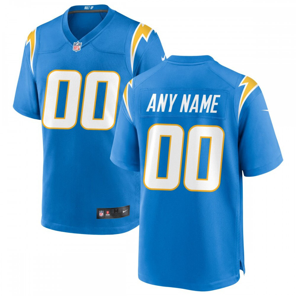 Los Angeles Chargers Nike Custom Game Jersey - Powder Blue-Profan Arena